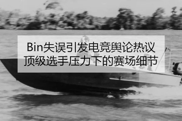 Bin失误引发电竞舆论热议 顶级选手压力下的赛场细节